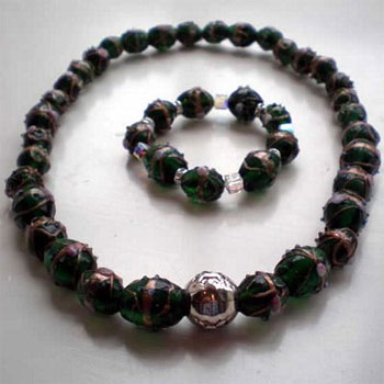 Manufacturers Exporters and Wholesale Suppliers of Lampwork Bracelet Bead Sets varanasi Uttar Pradesh